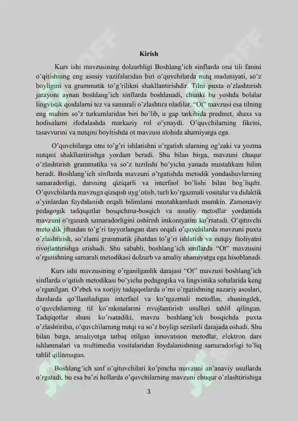 Boshlangʻich sinflarda Ot  mavzusini oʻrgatish metodikasi 3
