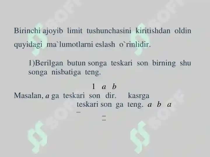 Ajoyib limitlar 3