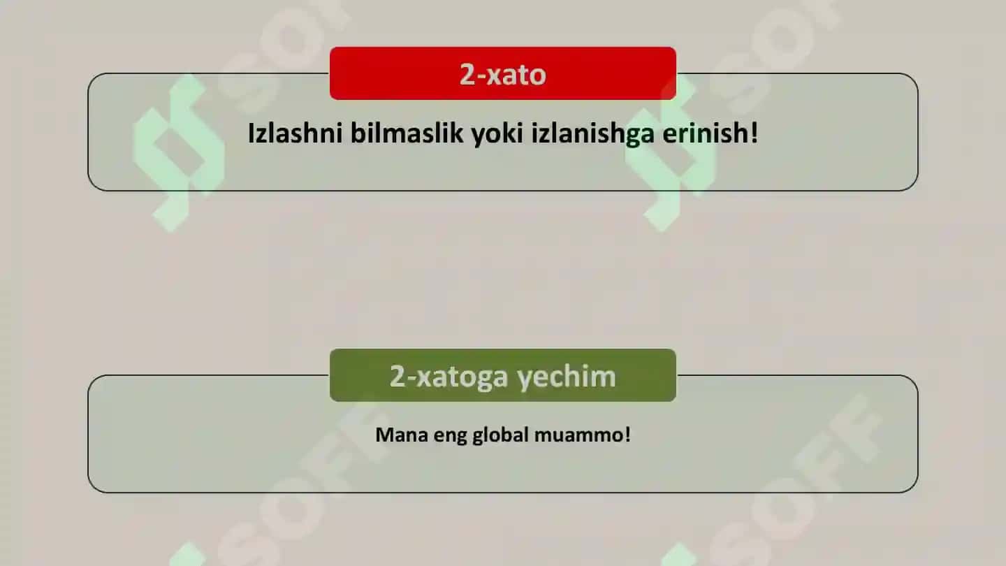 Kompyuterda ishlashdagi Xatolar 3