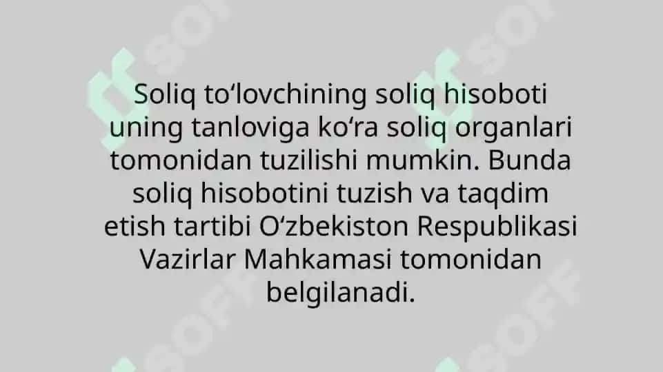 Soliq hisoboti tuzilishi 4