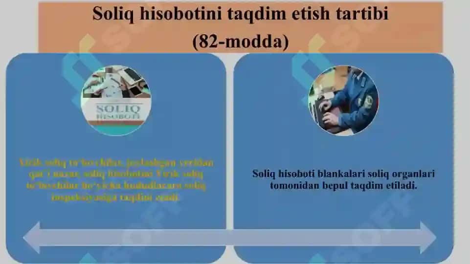 Soliq hisoboti tuzilishi 8