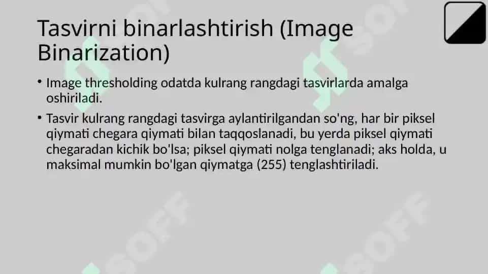 Tasvirni binarlash 4