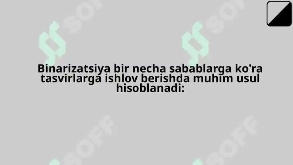Tasvirni binarlash 7