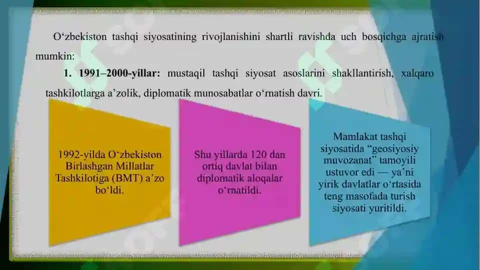 O‘zbekiston va Jahon hamjamiyati 5