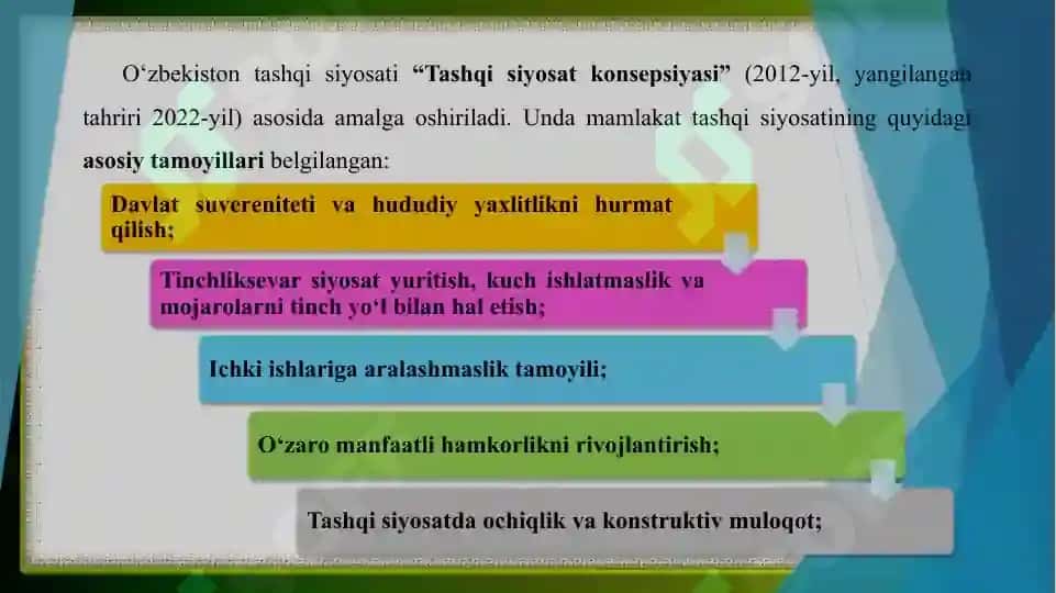 O‘zbekiston va Jahon hamjamiyati 8