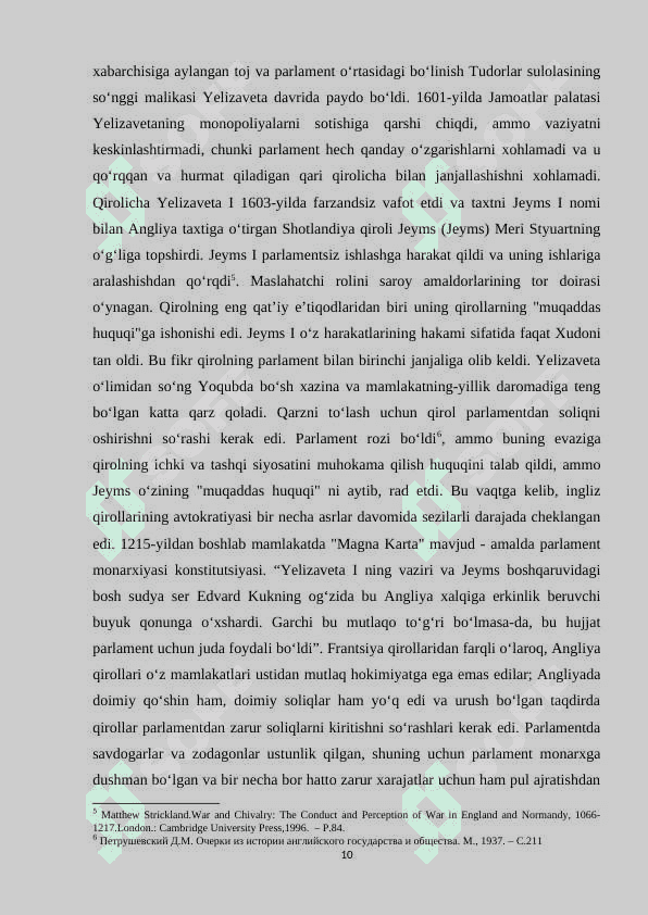 Rivojlangan o‘rta asrlarda  Angliyaning tashqi siyosati 8