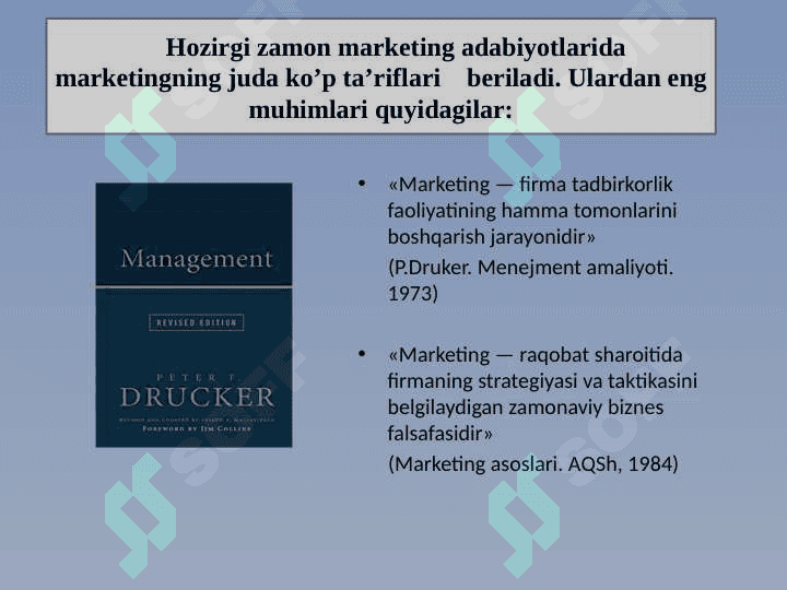 Marketingning mohiyati va uning rivojlanishining asosiy bosqichlari 4