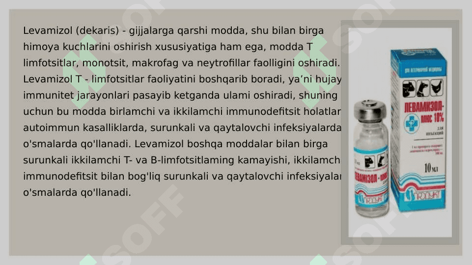 IMMUNITETGA TASIR ETUVCHI MODDALAR 8