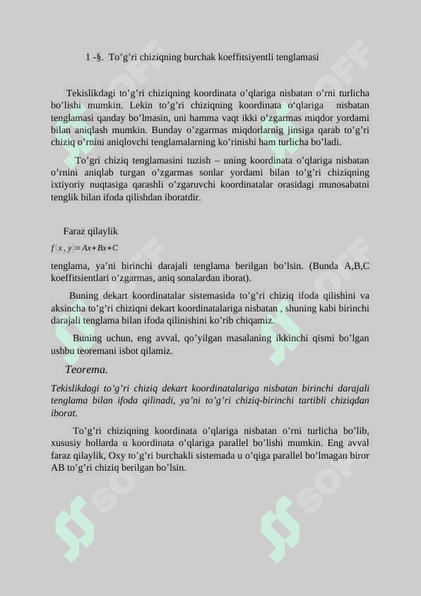 To’g’ri chiziqning burchak koeffitsientli tenglamasi 4