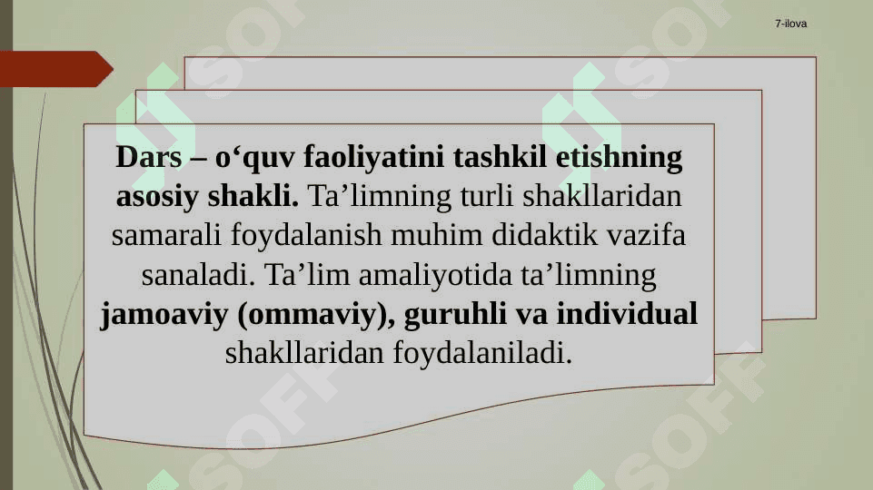 Kasbiy ta’limni tashkil etish shakllari va turlari 7