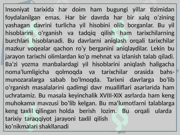 O’zbekiston davlatchiligi tarixini davrlashtirish 5