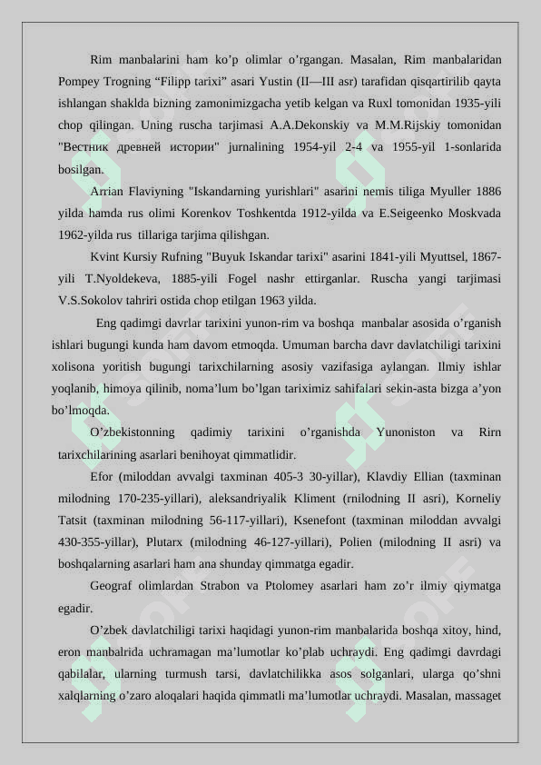 Qadimgi fors bitiklari va yunon manbalarining roʻyxatini tuzish 3