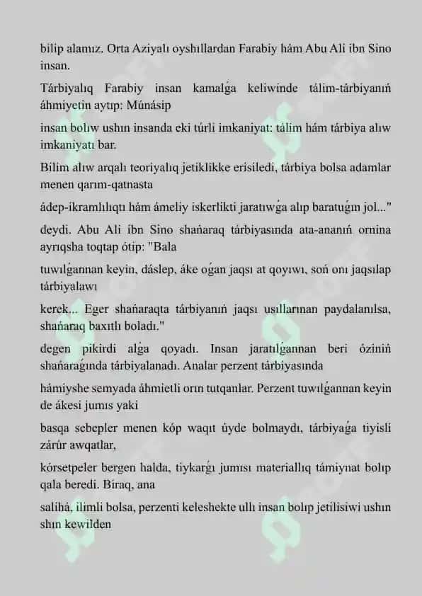 Ata-ana mu`nasebetleri ha`m tarbiyalari 4