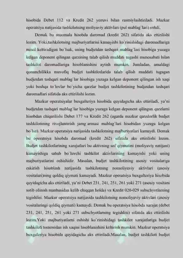Moliyaviy natijalarni shakllantirish va aniqlash uchun buxgalteriya hisobi asoslari 3