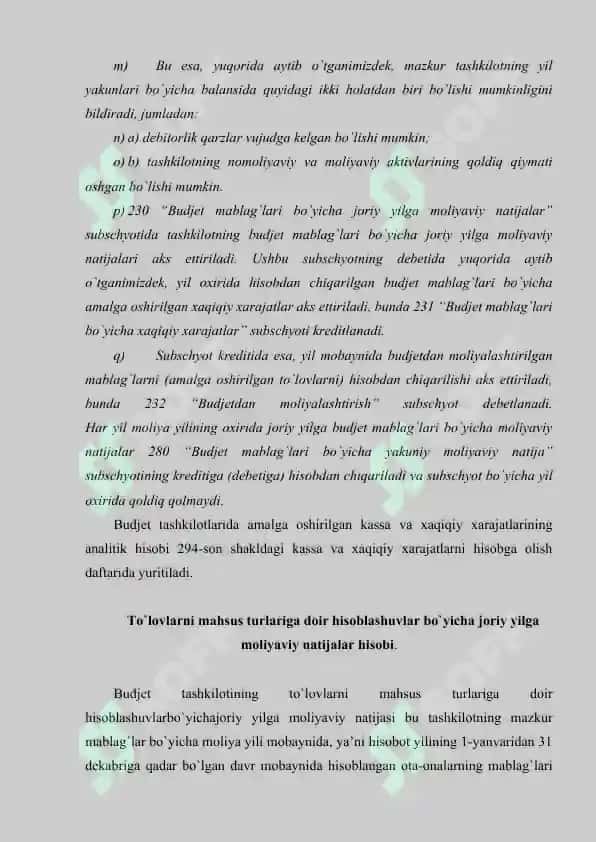 Moliyaviy natijalarni shakllantirish va aniqlash uchun buxgalteriya hisobi asoslari 8