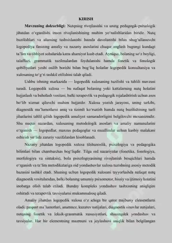 Logopedik xulosaning tuzilishi va tahlili 3