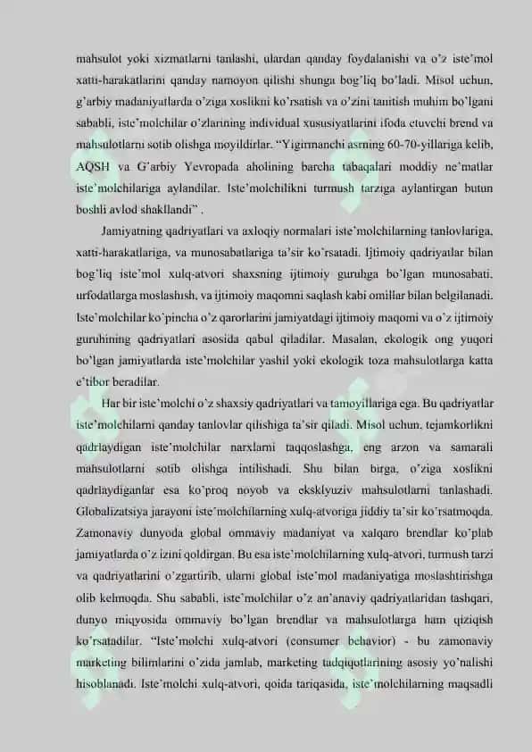 Iste’molchi tanlov nazariyasi 6