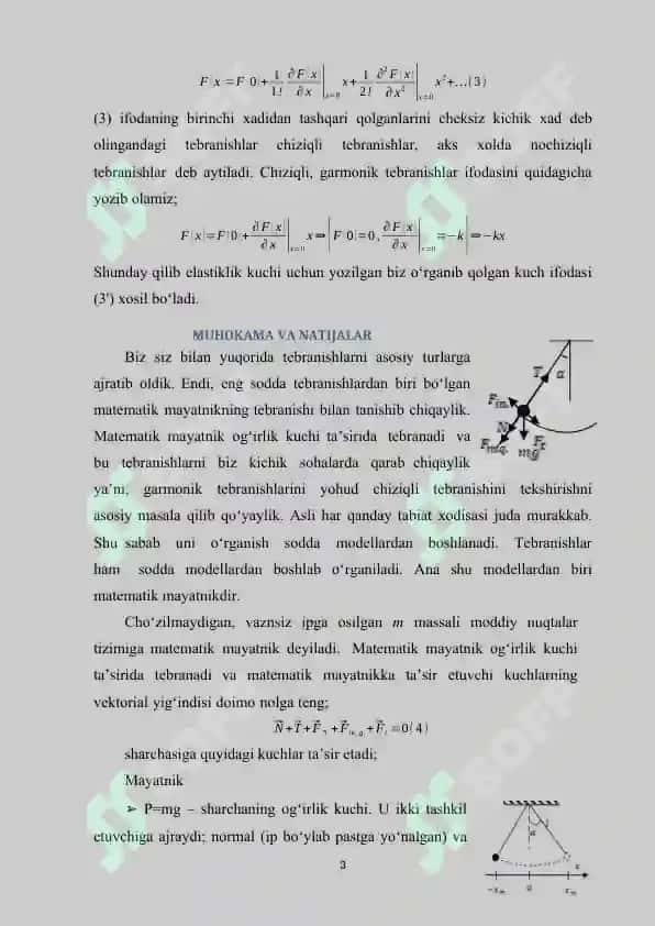 Matematik mayatnikning tebranish davri ularning amplitudasiga bog’liqligini kompyuterda modellashtirish 3