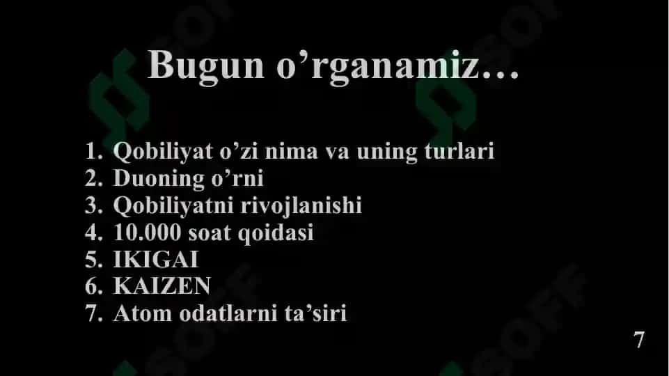 IQTIDOR BILAN ISHLASH 8