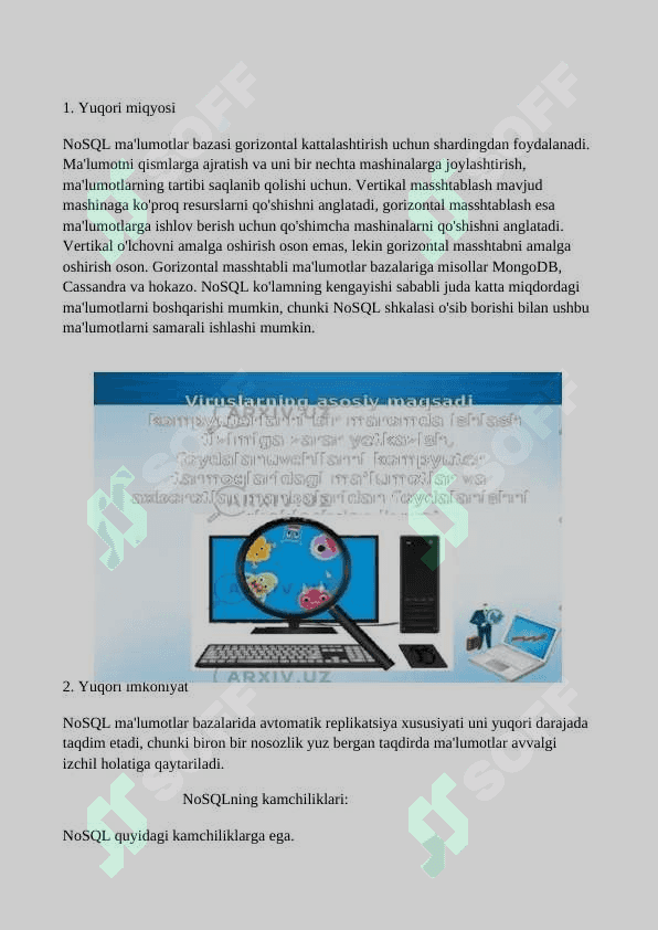 NoSQL ma'lumotlar bazasi va uning asosiy prinsplari 3