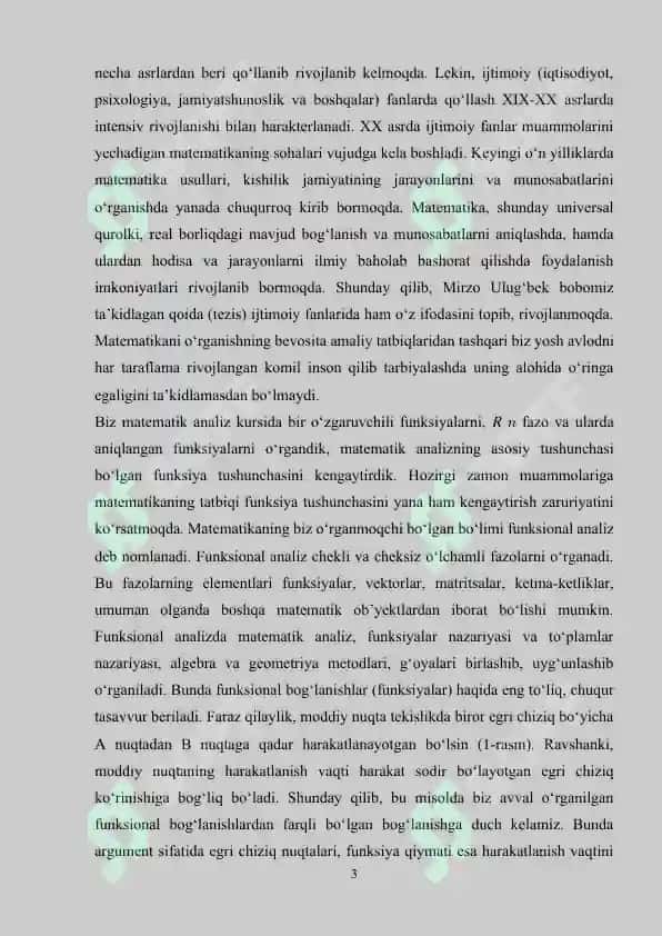 Differensial hisob yordamida funksiyalarni tekshirish va grafigini yasash 3