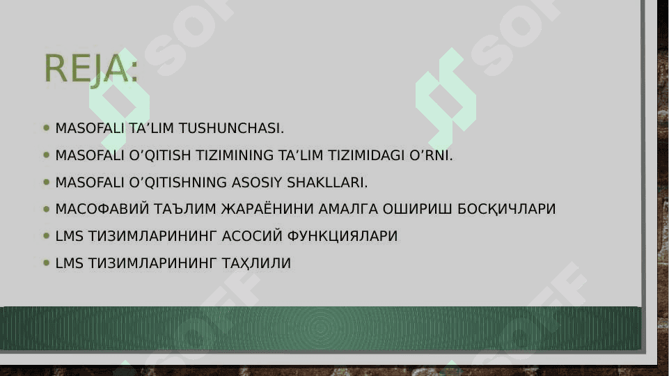 Masofaviy taʼlim tashkil etish 2