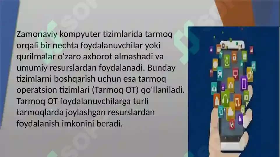 Tarmoqoperatsion tizimlari va ulardagi resurslarni taqsimlash 2
