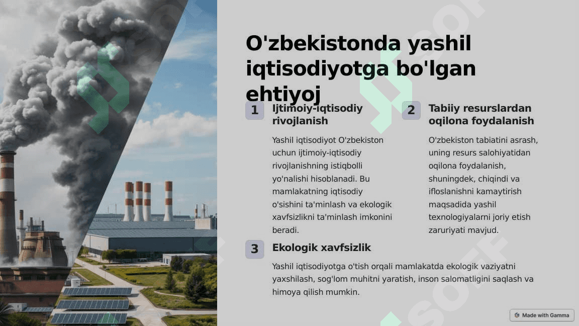 O'zbekistonda yashil iqtisodiyot 2