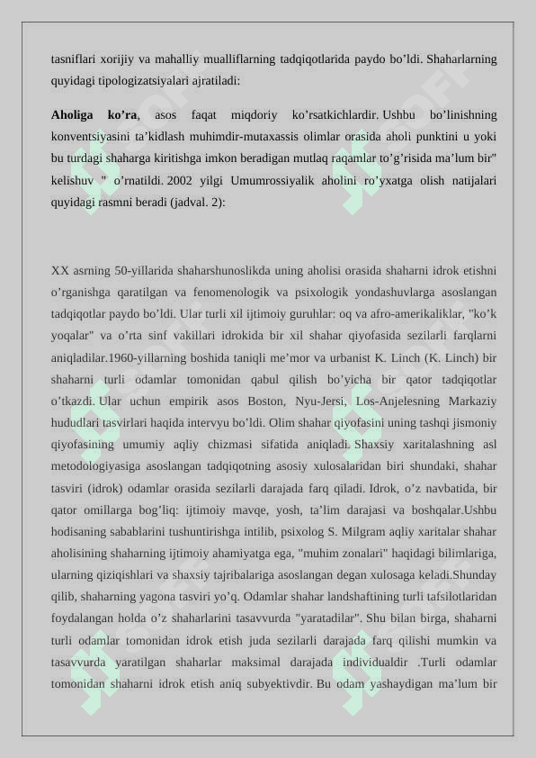 Sotsiologiyada shahar tasviri 8