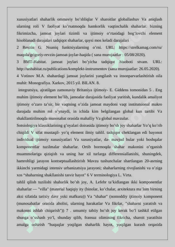 Globallashuvning shahar xayotiga tasiri 4