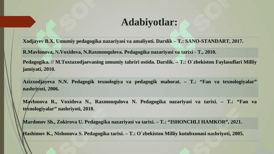 Boshlang`ich va uzluksiz ta’lim pedagogikasi 2