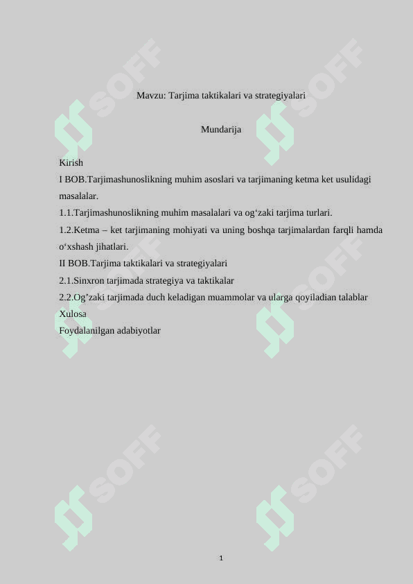 Tarjima taktikalari va strategiyalari 2