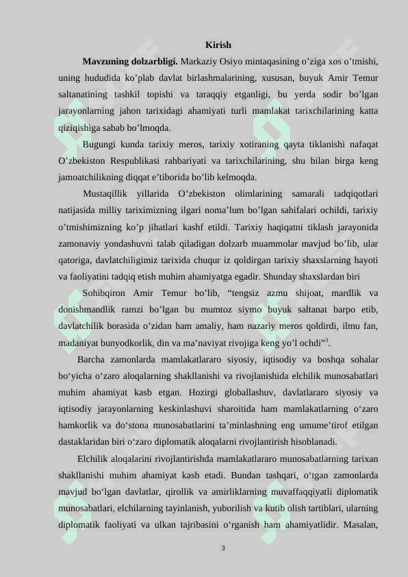 Amir Temur va Temuriylar tashqi siyosiy aloqalar tarixi tarixshunosligi 3