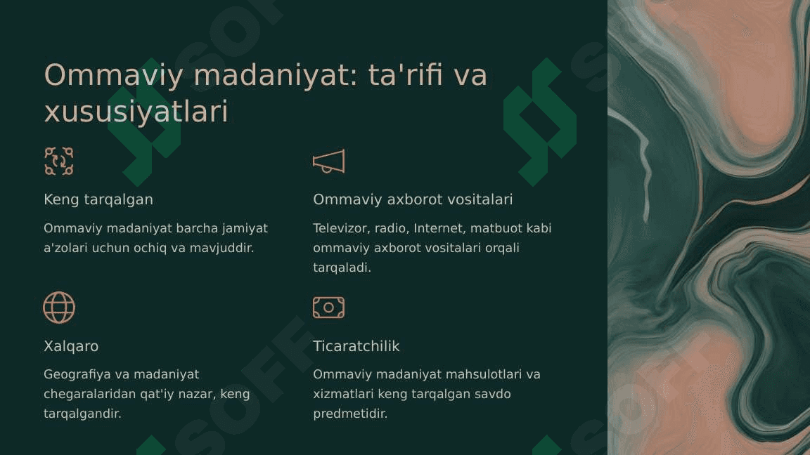 Ommaviy Madaniyatning Shaklalanish Tarixi va Turlari 3