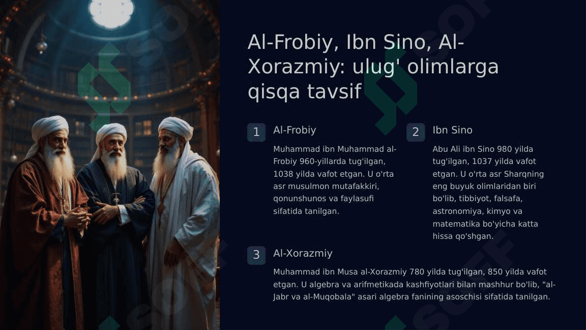 Oʻrta asr sharq falsafasi va uygʻonish davri xususiyatlari 6
