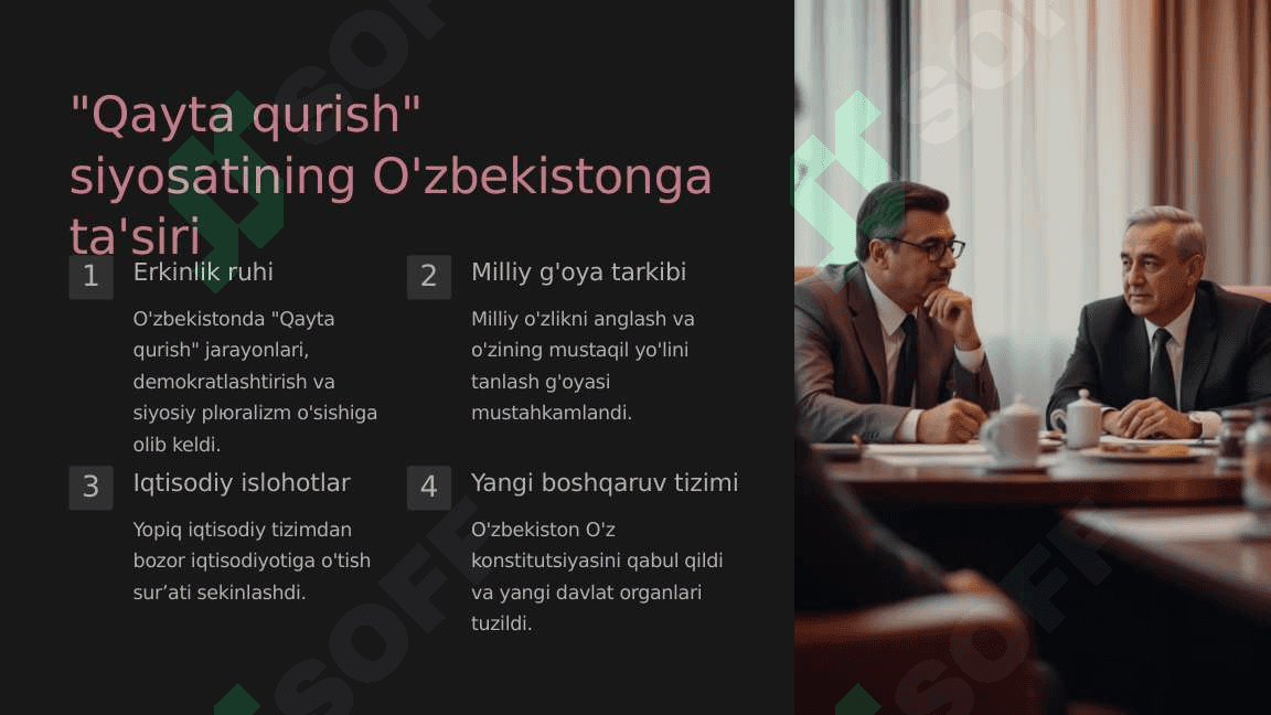 Qayta qurish yillarida O'zbekistondagi ijtimoiy-siyosiy vaziyat 3