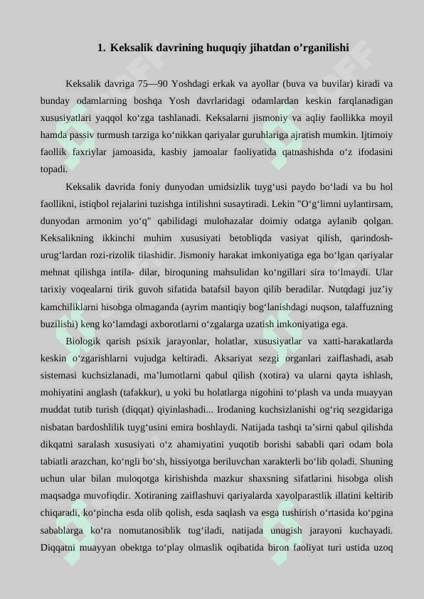 QARILIKNING HUQUQIY KAFOLATLARI 3