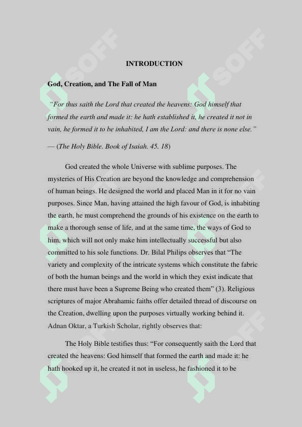 The peculiarity of the literary treatment of the plot of the fall in  Paradise Lost' Milton's poen 4