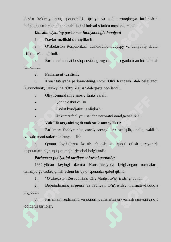 Mustaqillik yillarida parlament islohatlari 3