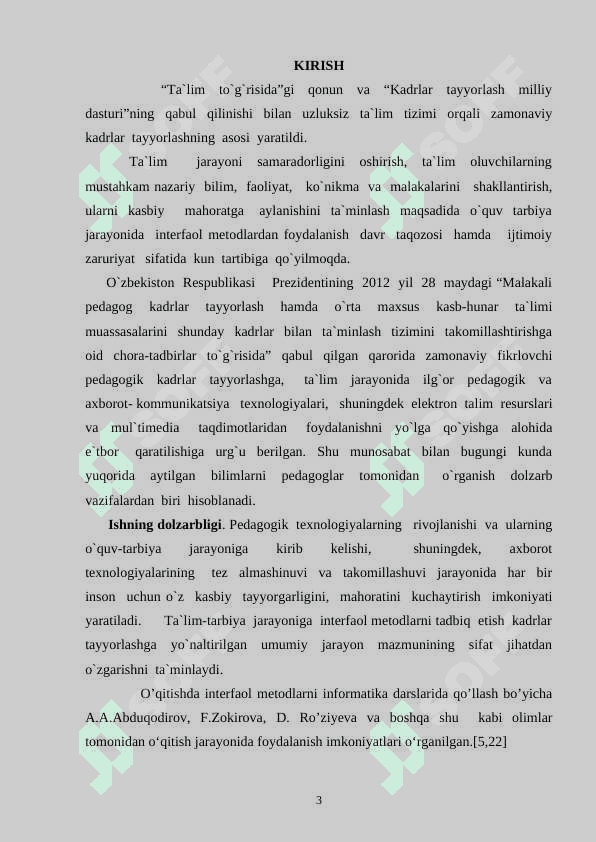 Informatika va axborot texnologiyalari fanini oʻqitishda interfaol metodlardan foydalanish 3