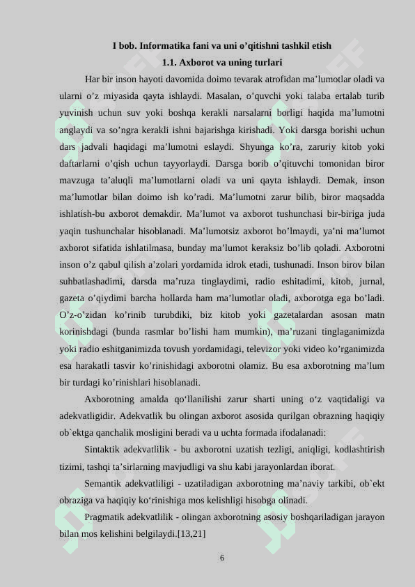 Informatika va axborot texnologiyalari fanini oʻqitishda interfaol metodlardan foydalanish 6