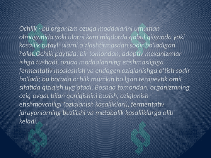To'liq, to'liq bo'lmagan ochlik 2