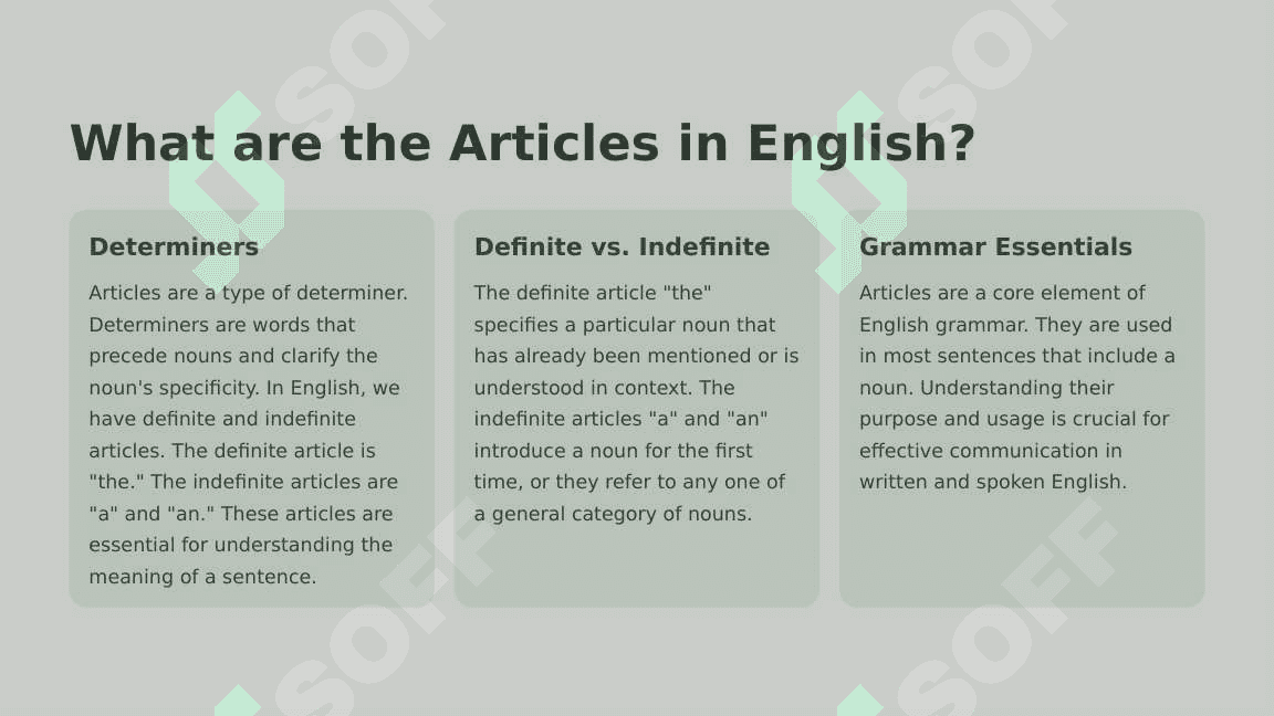 A and the ARTICLE 3