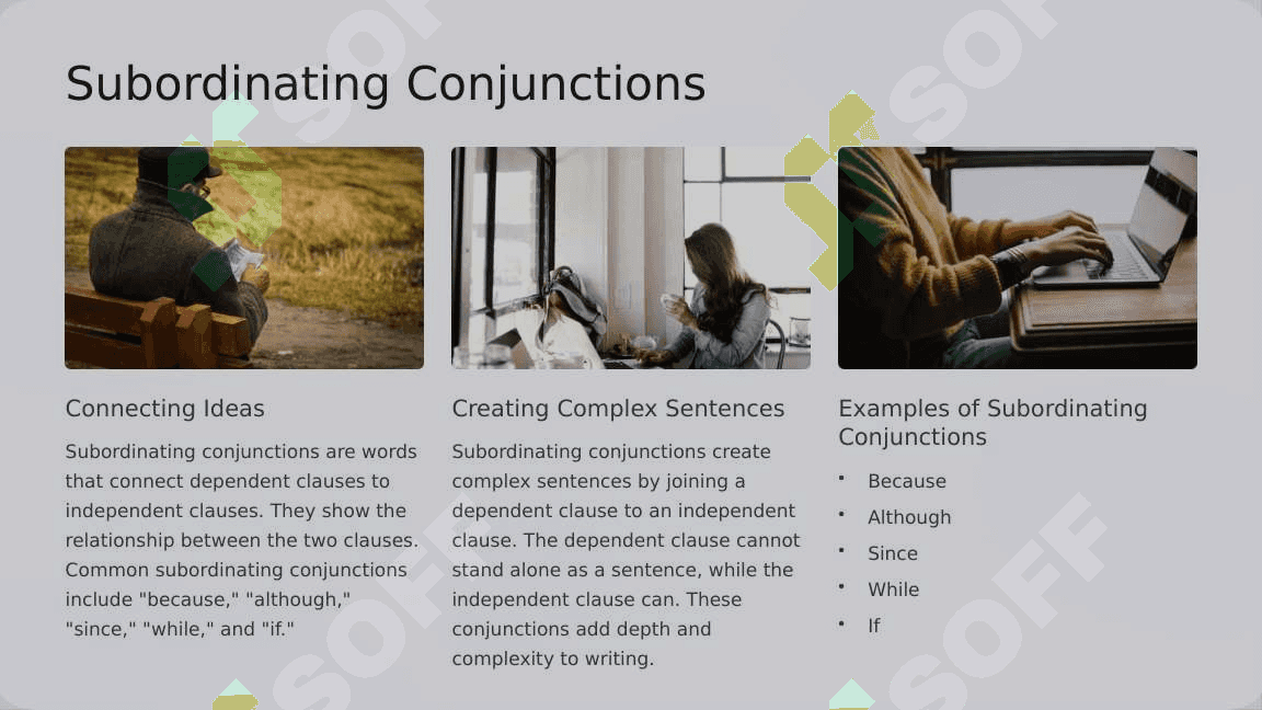 Conjunctions and clauses 4