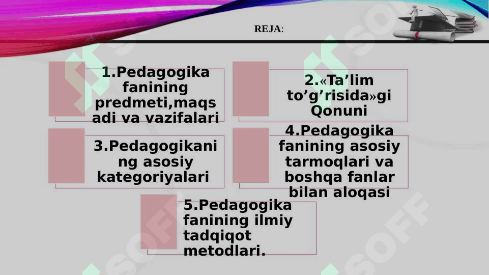 Pedagogika fanining predmeti, maqsadi va vazifalari. Pedagogika fanining ilmiy tadqiqot metodlari. 2