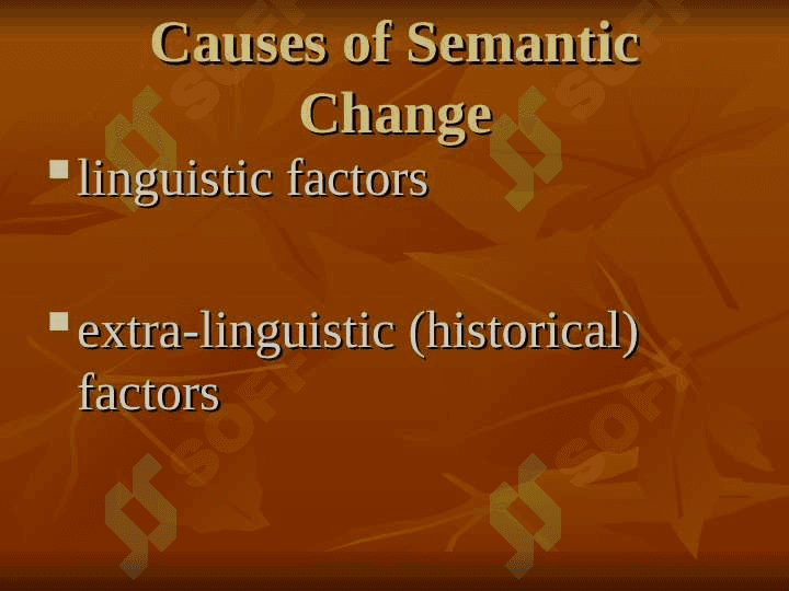 Semantic Change 6