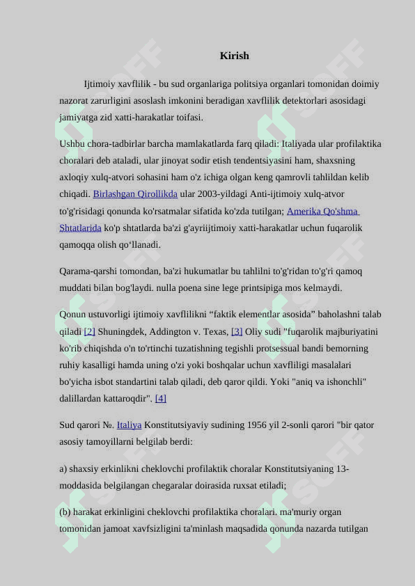 MAVZU:IJTIMOIY XAVFLAR VA ULARNING OQIBATLARI 2