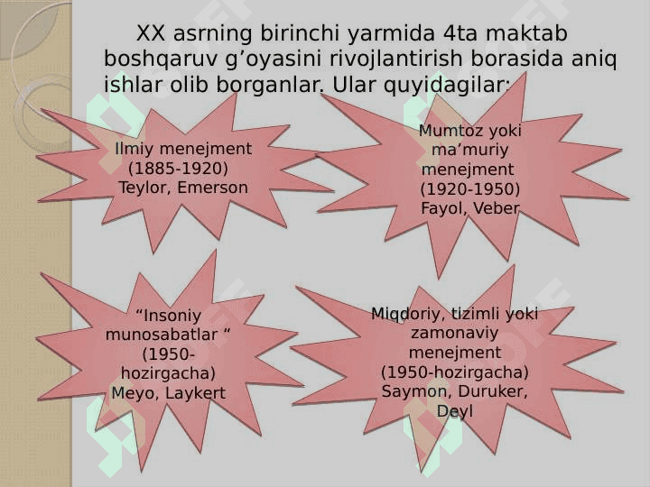 Menejment fanining predmeti, mazmuni va vazifalari 5