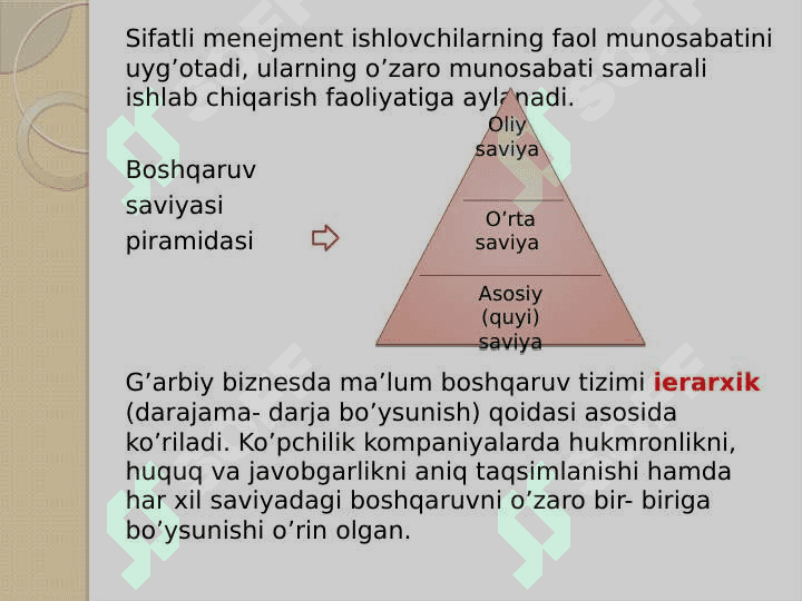 Menejment fanining predmeti, mazmuni va vazifalari 8