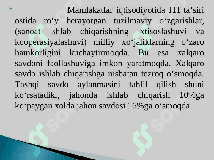 Xalqaro savdoning rivojlanish nazariyalari va modellari 4